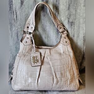 Coach Madison Croc Emb Shoulder Bag